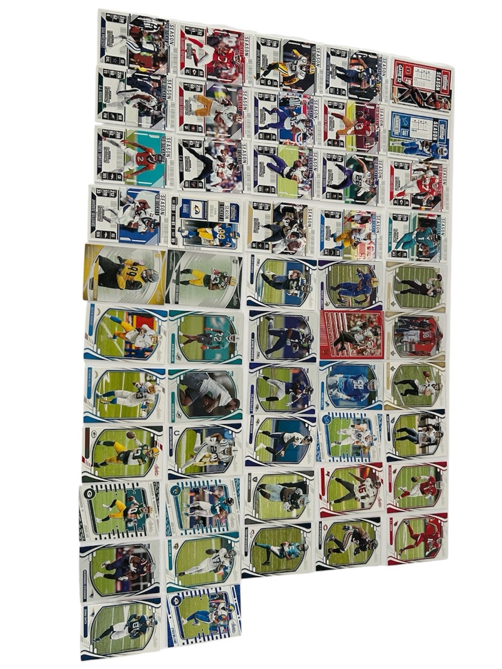 Lot of 52 NFL Football Panini Absolute & Contenders Season Ticket Sports Cards